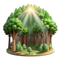 extraordinary rustic A sunbeam piercing through a dense forest canopy, dappled lighting, dreamy style high resolution png