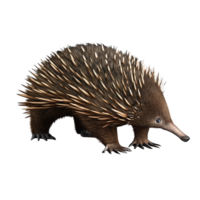 A Detailed Illustration of an Echidna an Australian Mammal with Spines png