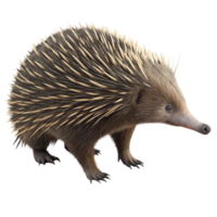 Closeup of an Echidna Showing its Spines and Unique Features png