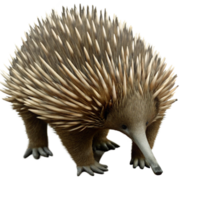 Closeup of an Echidna an Australian Monotreme Mammal with Spines png