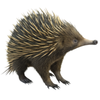 A Detailed Close Up of an Echidna Showing its Unique Spines and Features png