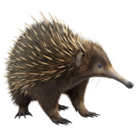 A Detailed Close Up View of an Echidna a Unique Australian Monotreme png