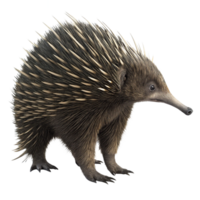 Detailed Close Up View of an Echidna a Unique Australian Monotreme png