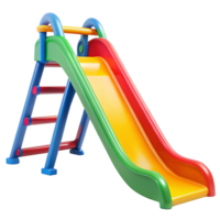 Colorful Plastic Children's Playground Slide with Ladder for Outdoor Fun and Recreation png
