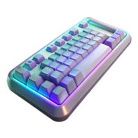 elegant classic A Futuristic Keyboard with Holographic genuine png