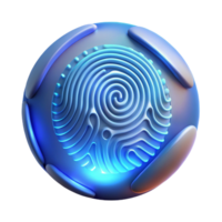 wonderful modern A Digital Fingerprint Glowing with exclusive png