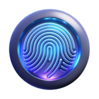 dramatic creative A Digital Fingerprint Glowing with exclusive png