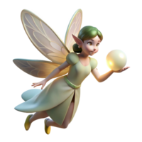 serene contemporary A Delicate Fairy with Gossamer Wings original png