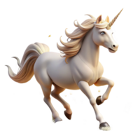 beautiful rustic A Mystical Unicorn with a Silver Horn and exclusive png