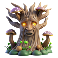 impressive contemporary A Wise Old Tree with a Face Carved Into exclusive png