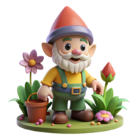 beautiful contemporary A Whimsical Gnome with a Pointed Hat and high quality png