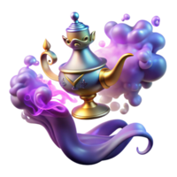 elegant traditional A Powerful Djinn Emerging from a Magic genuine png