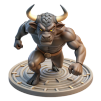 wonderful classic A Fierce Minotaur with the Head of a Bull original png