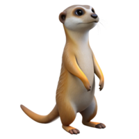 elegant contemporary A Curious Meerkat Standing on Its Hind genuine png