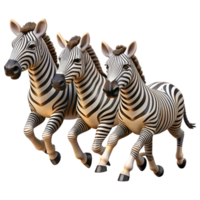 elegant vintage A Herd of Zebras Running Across the high resolution png