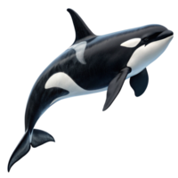 Stunning Image of an Orca Whale Leaping Through the Air a Majestic Creature of the Ocean Depicting its Power and Beauty png