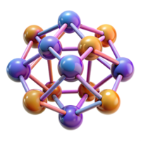 vibrant artistic A Network of Interconnected Nodes premium png