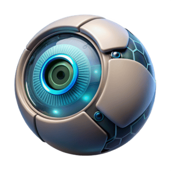 drammatico moderno un' avvicinamento di un' bionico occhio, intricato circuiteria e raggiante lente, reso nel un' iperrealistico stile alto risoluzione png