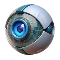 stunning vintage A Close Up of a Bionic Eye Intricate high quality png