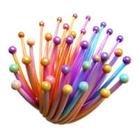 vibrant classic A Network of Fiber Optic Cables premium png