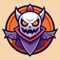 Spooky Illustration of a Simple Halloween Mascot Character vector