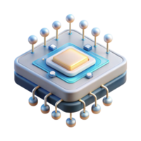 beautiful artistic A Single Levitating Circuit Board professional png