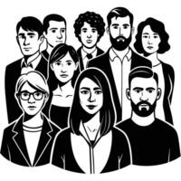 Diverse Collection of FlatStyle People Illustrations 2 vector