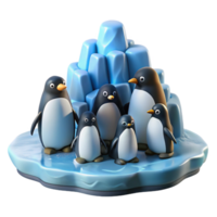extraordinary classic A colony of penguins huddled together on a icy shore, illuminated by the cool, crisp light of a polar day, in a documentary photography style professional png