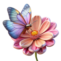 elegant minimalist A Delicate Butterfly Resting on a original png