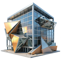 elegant minimalist Deconstructivist Office Building Harsh exclusive png