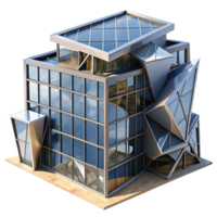 wonderful traditional Deconstructivist Office Building Harsh 4K png
