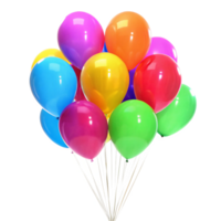 Bunch of Colorful Balloons Ready for a Party Celebration png