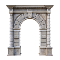 Architectural Stone Archway with Intricate Carving and Columns png
