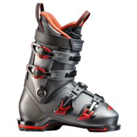 HighPerformance Ski Boot with Advanced Design and Red Accents png