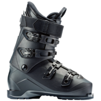 HighPerformance Black Ski Boot with Advanced Buckle System and Modern Design png