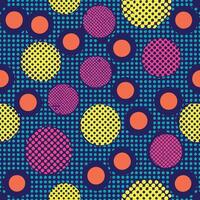 Seamless Dotted Halftone Pattern with Modern Abstract Vibes vector