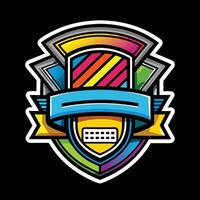 Full Color Screen Printing Logo Template for Versatile Branding vector