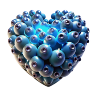 extraordinary classic A swarm of nanobots forming the shape of a human heart, illuminated by microscopic bioluminescence, in a scientific, realistic style high resolution png