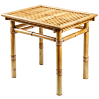 A Beautifully Crafted Bamboo Side Table for Home or Patio Decor png