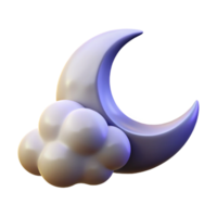 dramatic vintage A crescent moon partially obscured by wispy clouds, nighttime photography, ethereal lighting high resolution png
