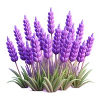 extraordinary modern A field of lavender flowers swaying in the breeze, soft purple light, impressionistic style authentic png