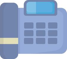 Office Telephone with Dial Pad vector