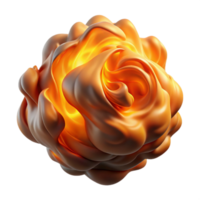 impressive abstract A dynamic, swirling mass of smoke and fire, illuminated by a dramatic, contrasting light, in an abstract expressionist style genuine png