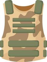 Combat Tactical Vest with Armor vector