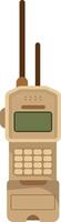 Military Two Way Radio for Communication vector