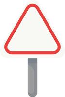 Triangular Road Warning Sign vector