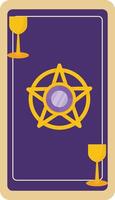 Magic Grimoire with Gold Star Symbol vector