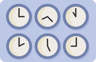 Wall Clock Display Panel vector