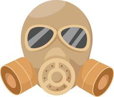 Tactical Gas Mask with Filters vector