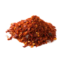 A CloseUp View of a Pile of Red Chili Flakes and Spices png